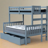 Bunk Bed End Ladder Twin over Full Grey