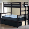 Bunk Bed End Ladder Twin over Full Espresso