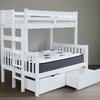 Bunk Bed End Ladder Twin over Full White