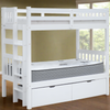 Bunk Bed End Ladder Twin over Twin White