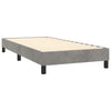 vidaXL Box Spring Bed with Mattress Light Gray 39.4