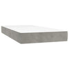 vidaXL Box Spring Bed with Mattress Light Gray 39.4