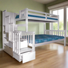 Bunk Bed Staircase Twin over Full White