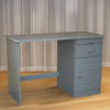 Solid Wood Soft Close Drawers Desk Grey