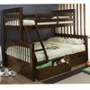 Bunk Bed Twin over Full with Storage or Trundle Espresso