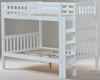 Bunk Bed End Ladder Full over Full White