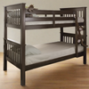 Bunk Bed Twin over Twin with Storage or Trundle Espresso