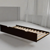 Twin Solid Wood Trundle Bed Espresso